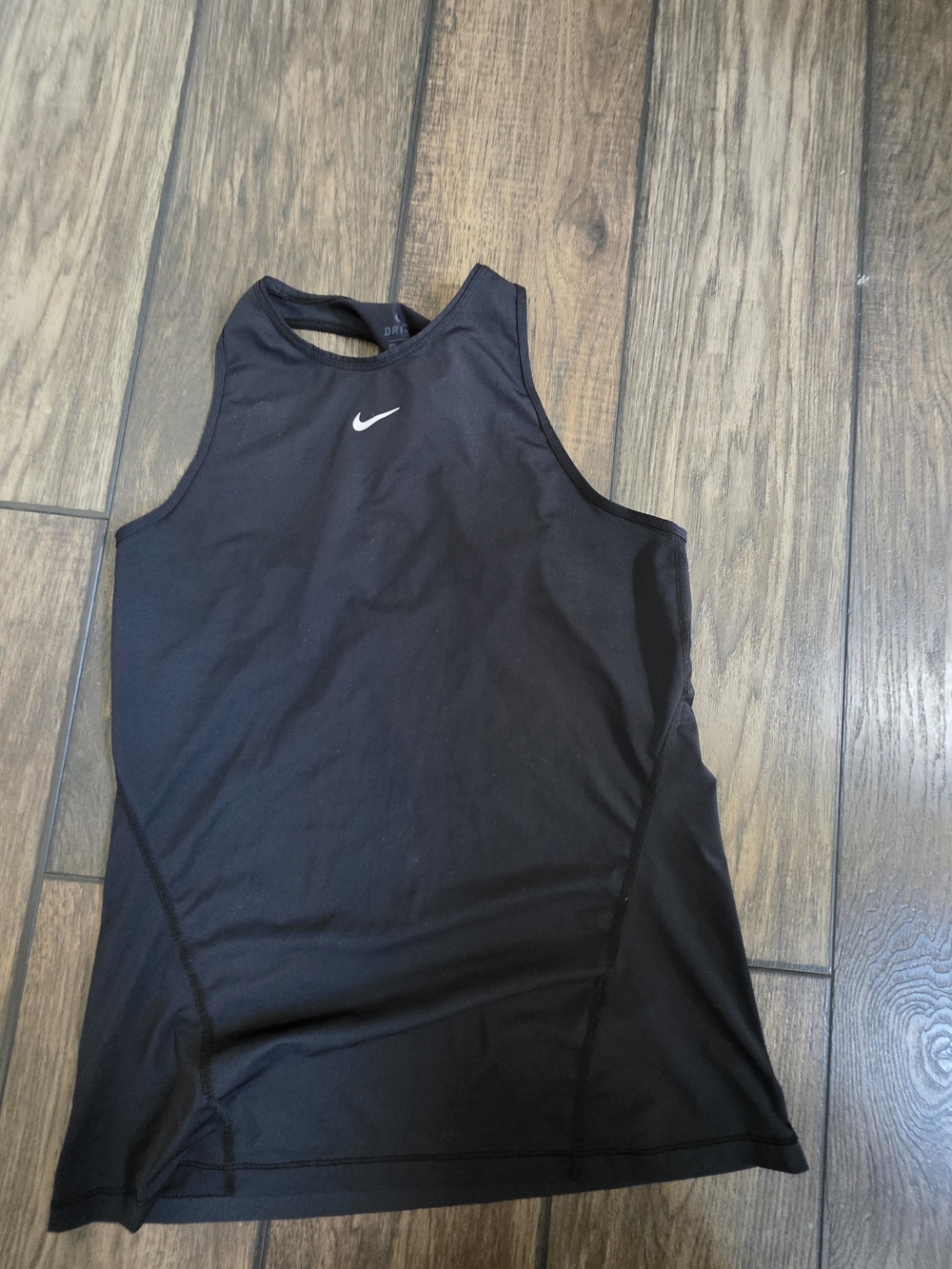 Nike Black Sleeveless Athletic Tank with Swoosh